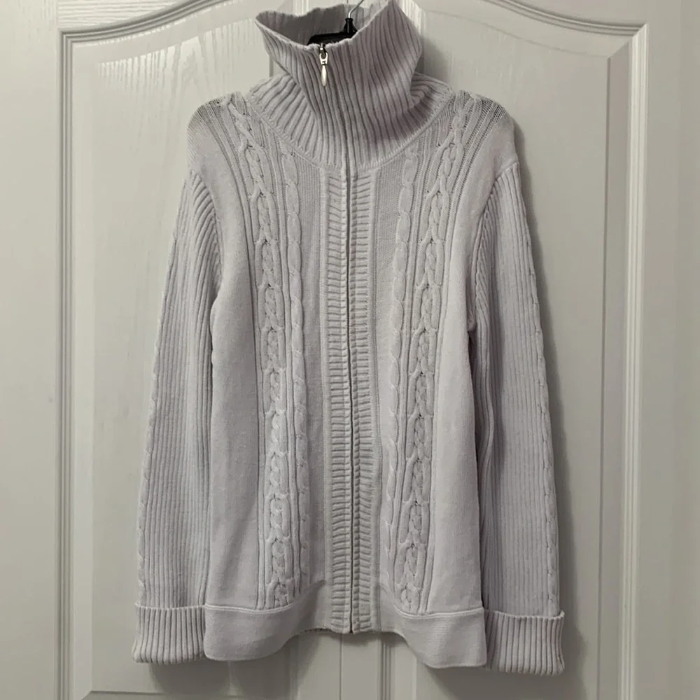 Dalia Collection ladies zip up Sweater - Picture 9 of 13
